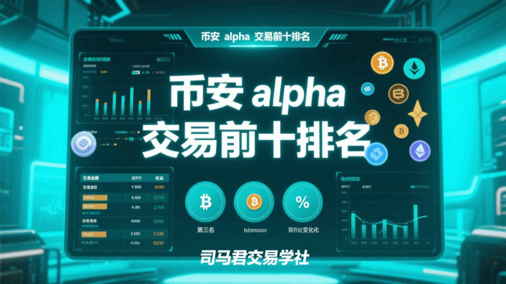 分享binance alpha 交易量，市值，持币地址的图！