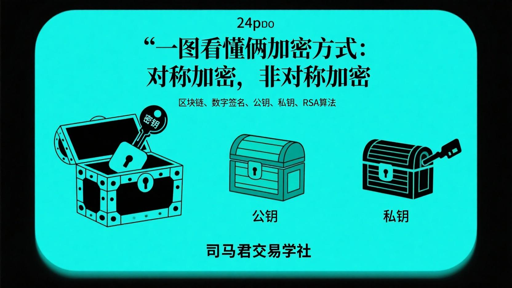 一图看懂俩加密方式：对称加密，非对称加密