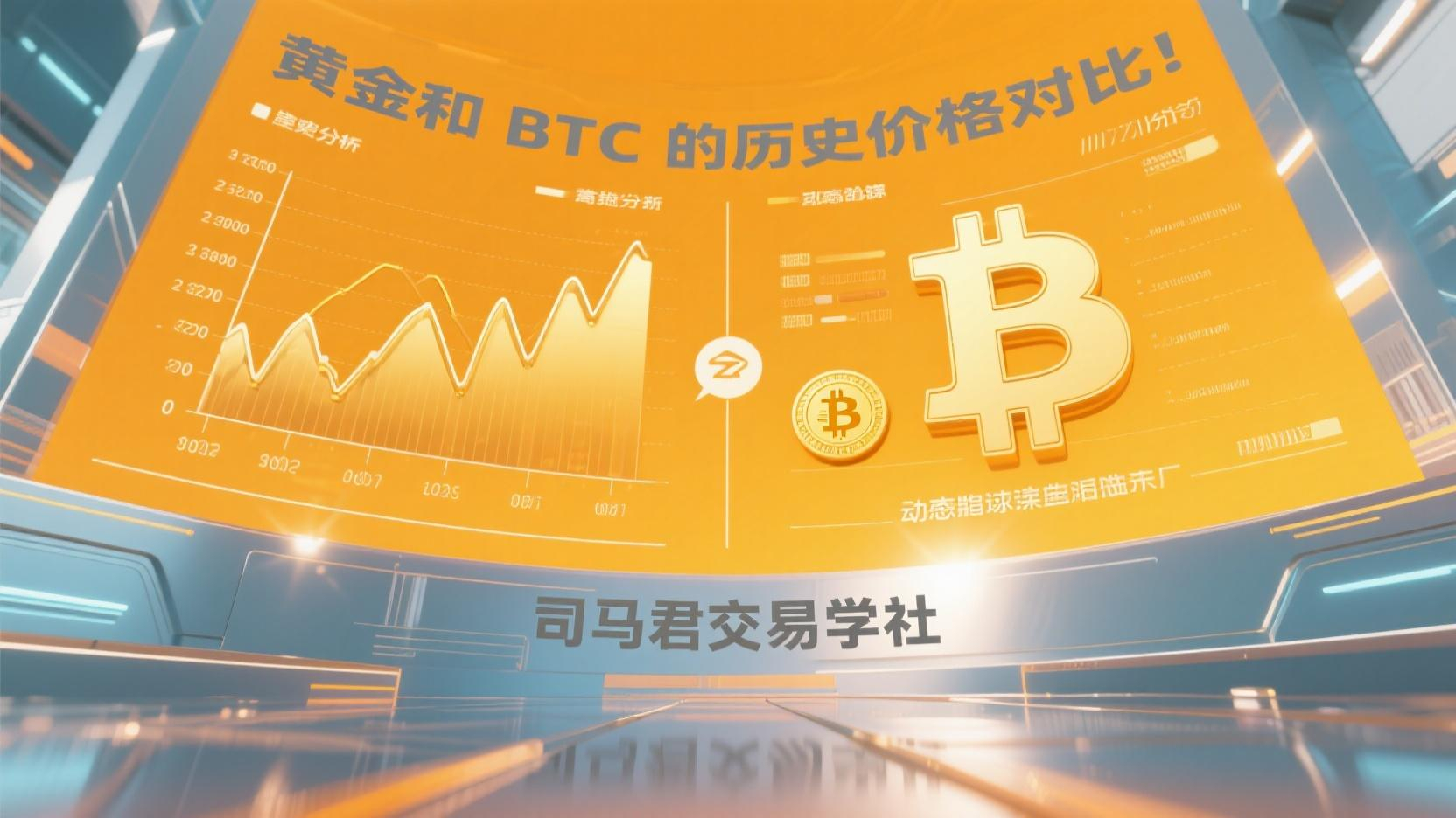 黄金和BTC的历史价格对比！