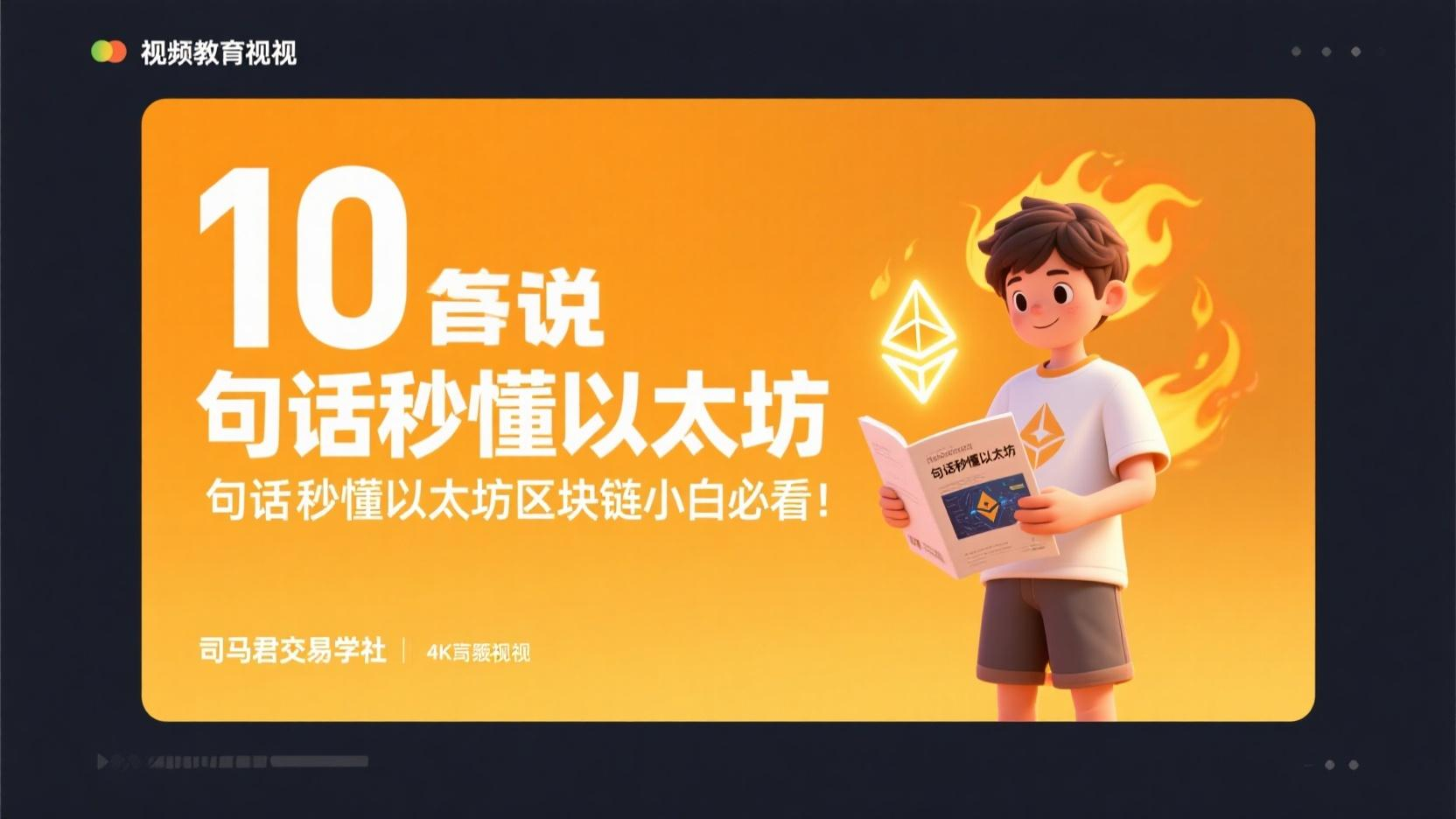 🔥10句话秒懂以太坊｜区块链小白必看！