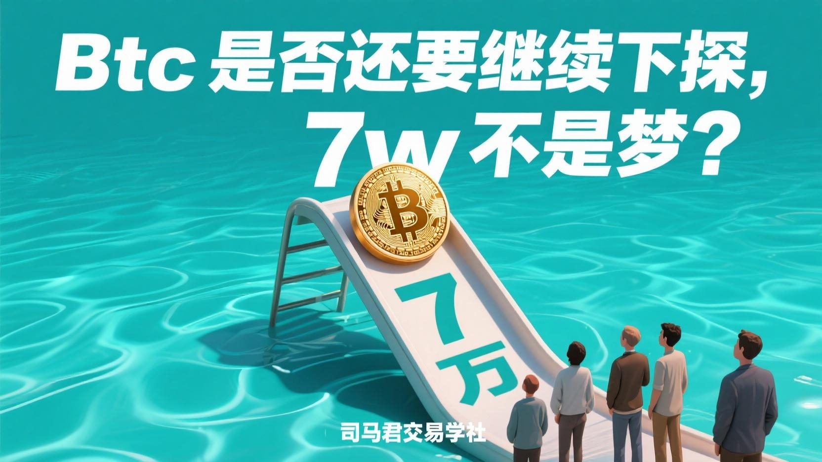 Btc是否还要继续下探，7w不是梦？