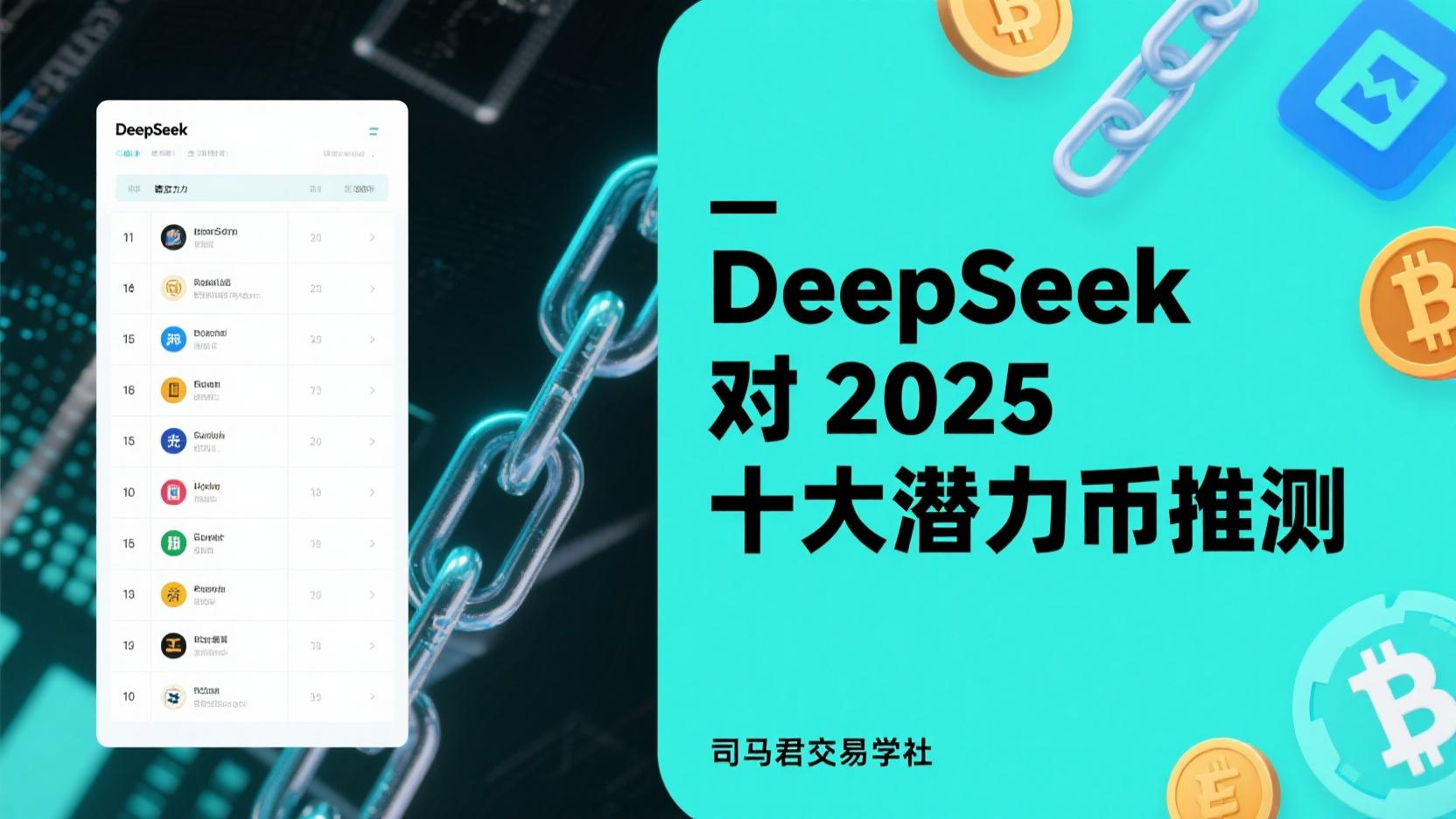 DeepSeek对2025十大潜力币推测