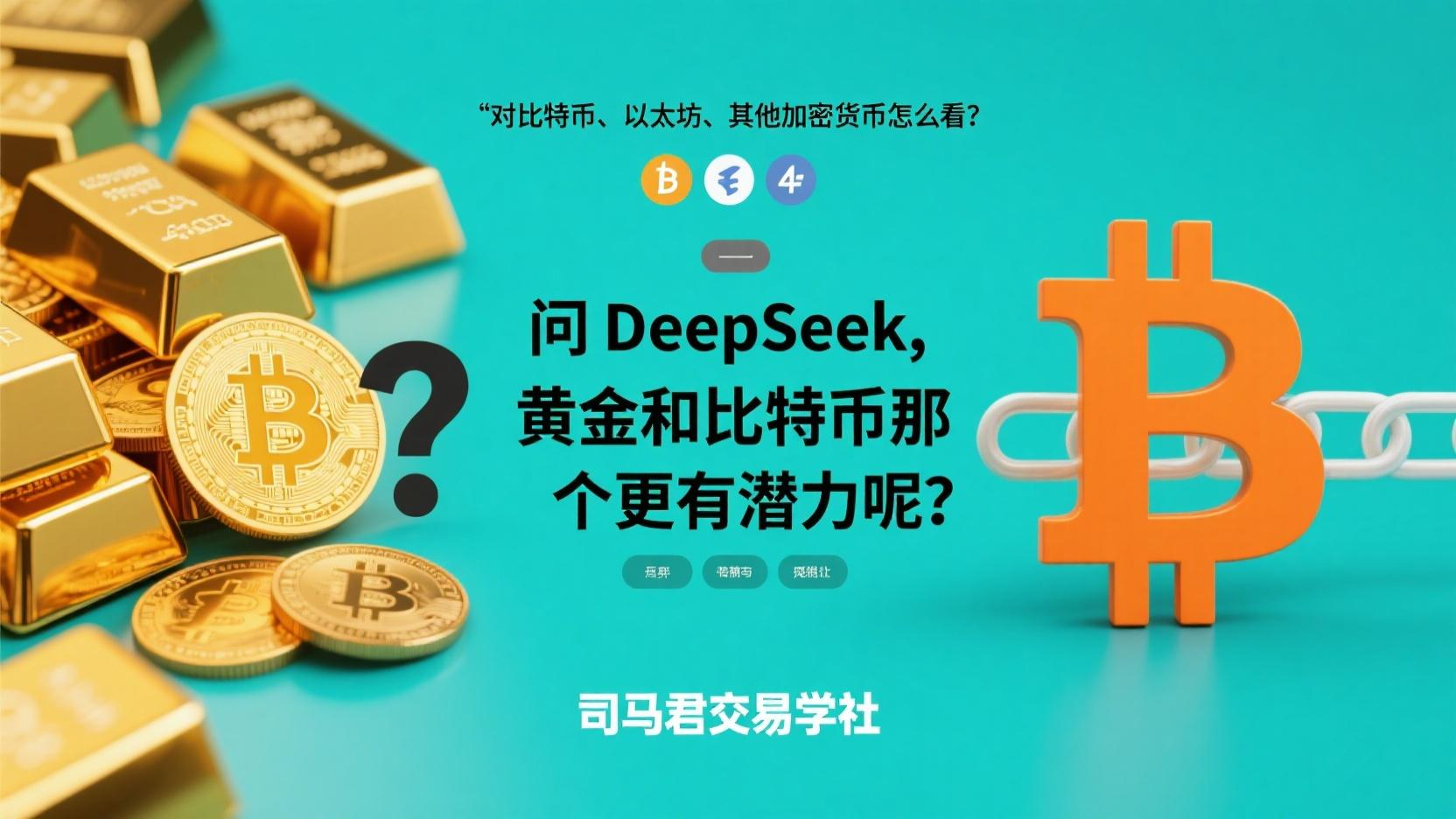 问DeepSeek,黄金和比特币那个更有潜力呢？