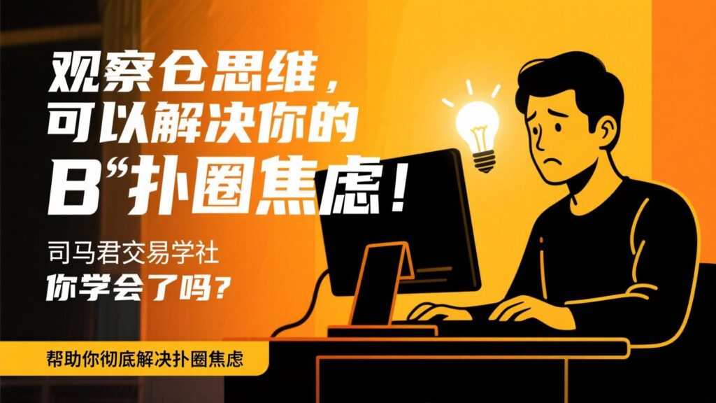 观察仓思维，可以解决你的B圈焦虑，你学会了吗？