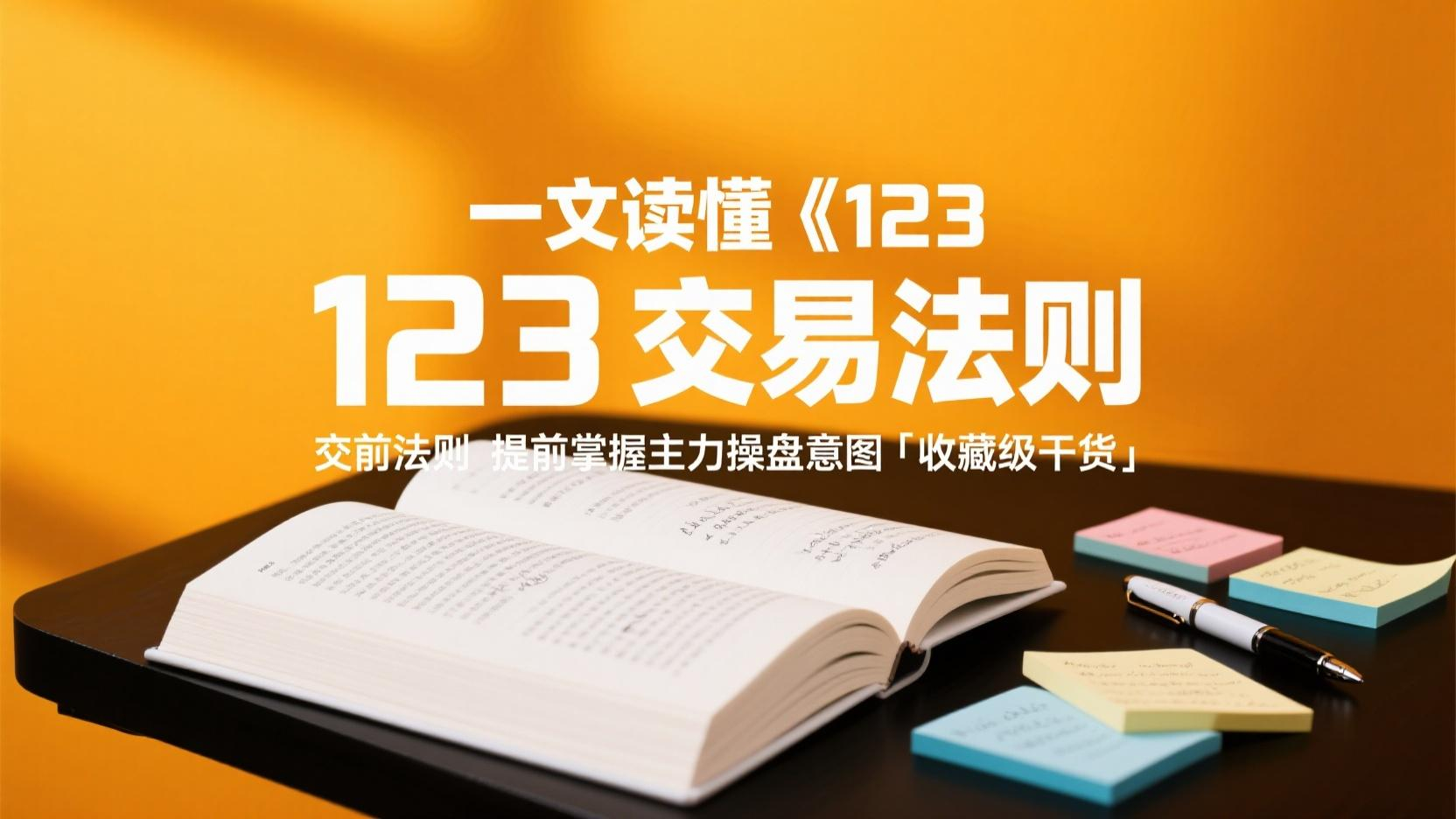 一文读懂《123交易法则》提前掌握主力操盘意图「收藏级干货」