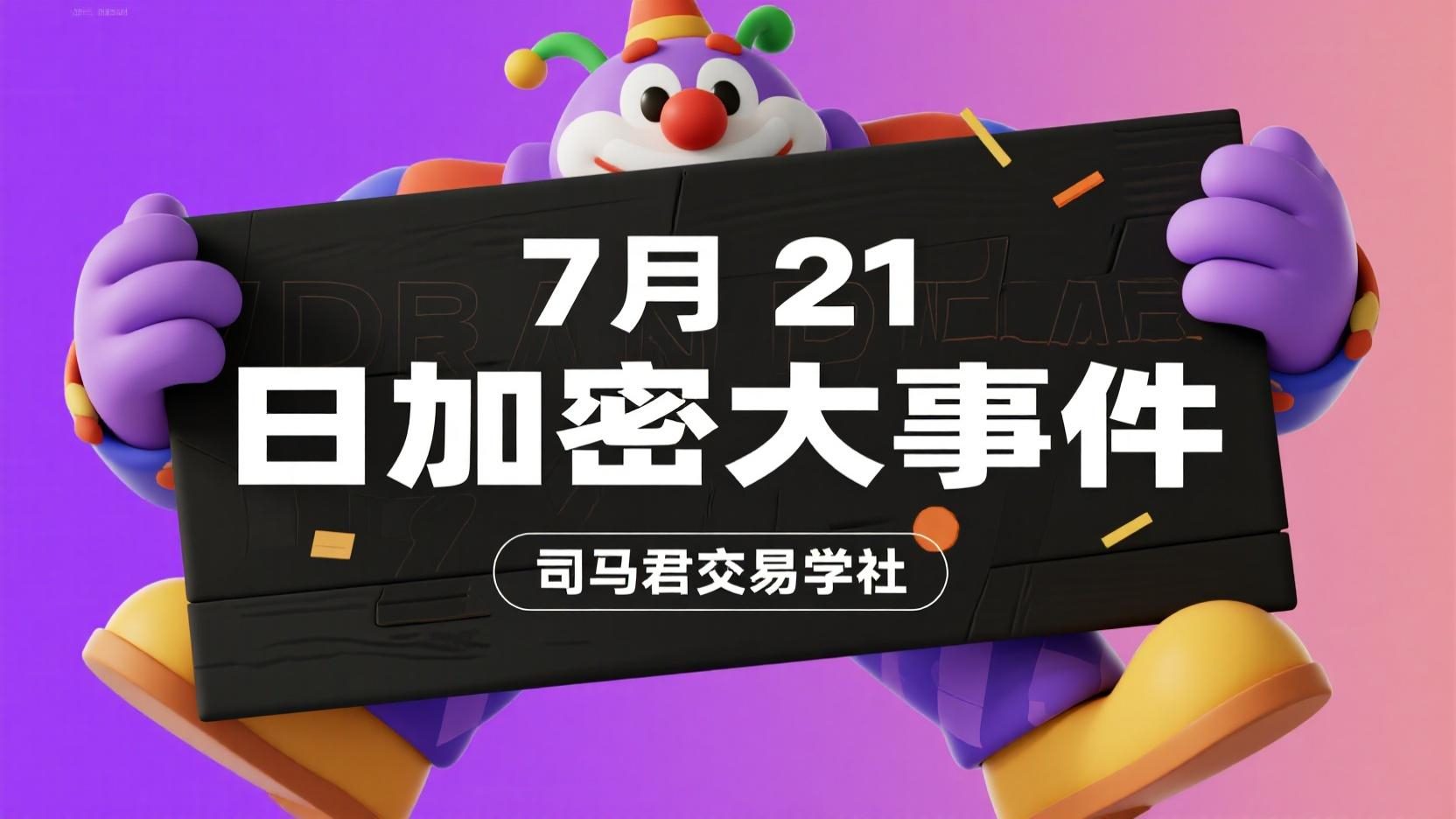 7月21日加密大事件